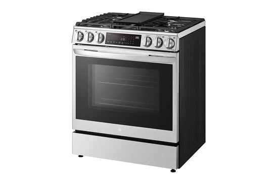 LG 30 Inch Slide-In Gas Range with ProBake Convection, Air Fry - LSGL6335F