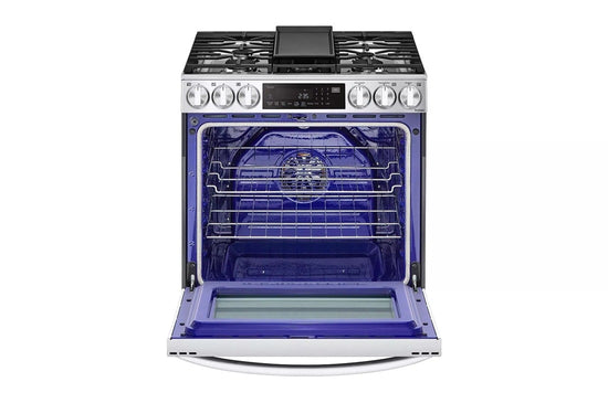LG 30 Inch Slide-In Gas Range with ProBake Convection, Air Fry - LSGL6335F
