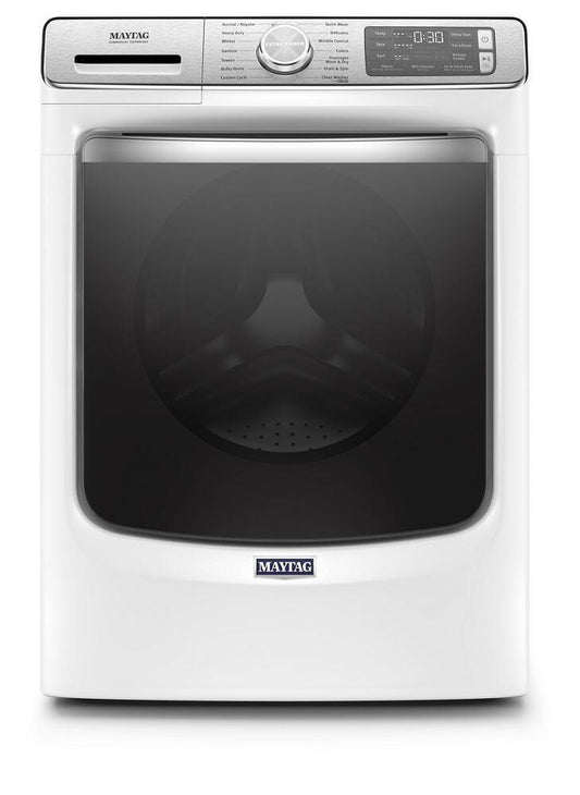 Maytag 27 Inch Front Load Smart Washer with 5.0 cu.ft. Capacity, White - MHW8630HW