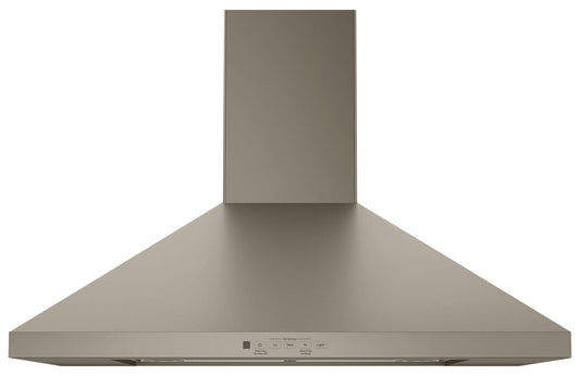 GE 30 INCH WALL-MOUNT PYRAMID CHIMNEY RANGE HOOD - JVW5301EJESC