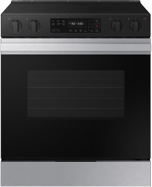 Samsung BESPOKE 30 Inch Slide-In Electric Smart Range with 5 Elements - NSE6DG8100SR