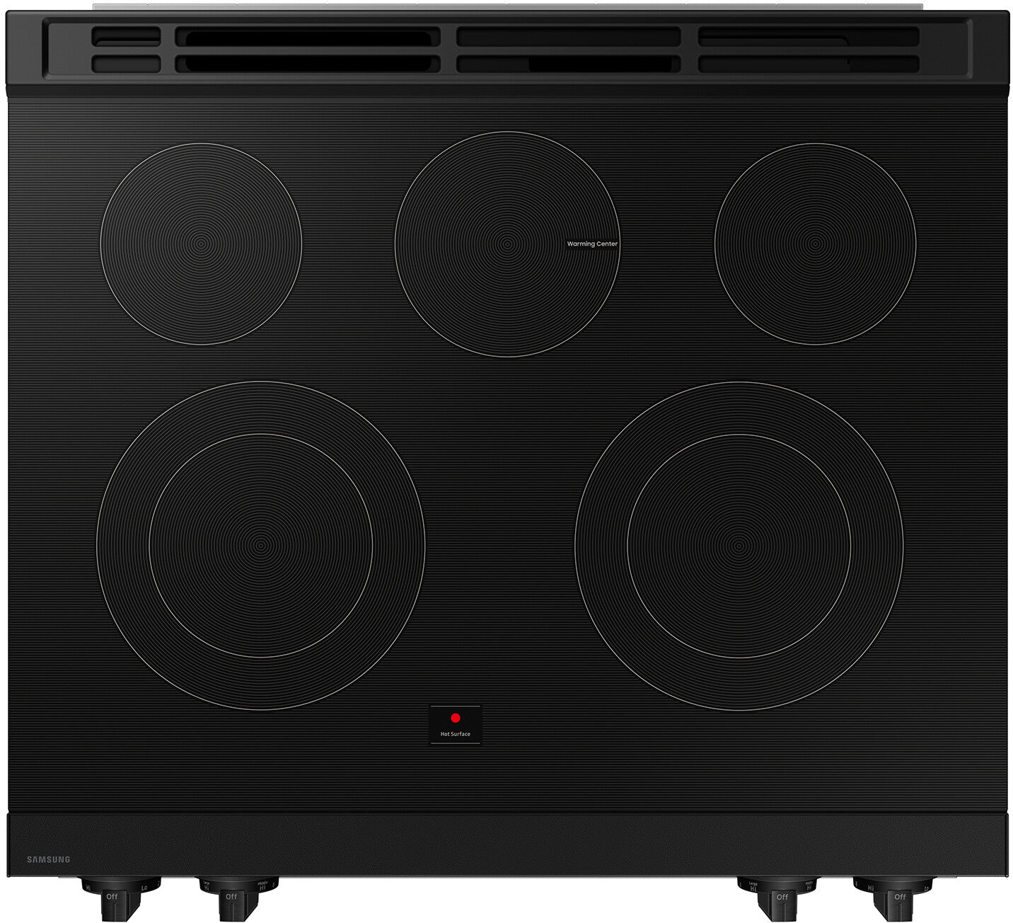 Samsung BESPOKE 30 Inch Slide-In Electric Smart Range with 5 Elements - NSE6DG8100SR