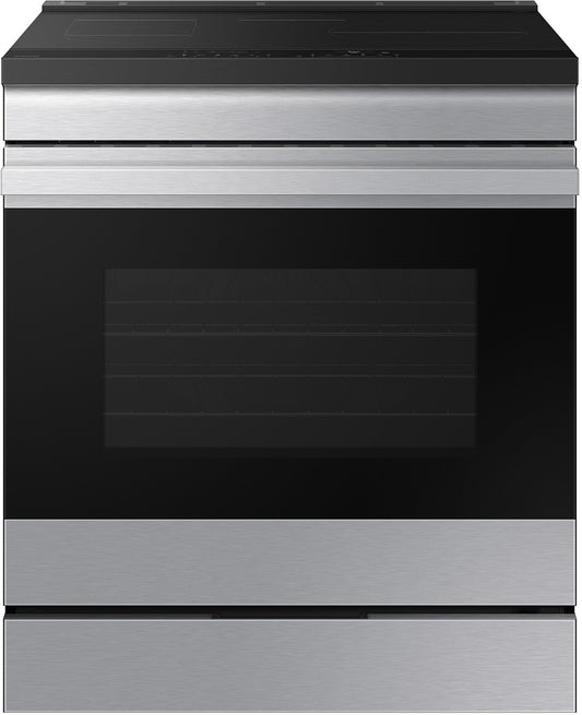 SAMSUNG 30 INCH SMART SLIDE-IN INDUCTION RANGE WITH AMBIENT EDGE LIGHTING - NSI6DG9500SR