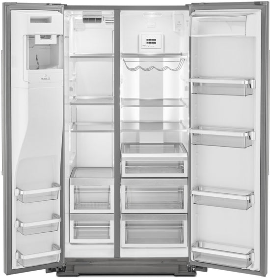 KitchenAid 36 Inch Side-by-Side Refrigerator with 24.8 Cu. Ft. Capacity, Stainless Steel - KRSF705HPS