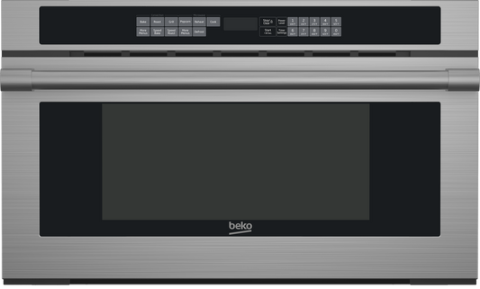 Beko 30 Inch Built-In Electric Speed Oven, Stainless Steel - WOSP30100SS BEKO