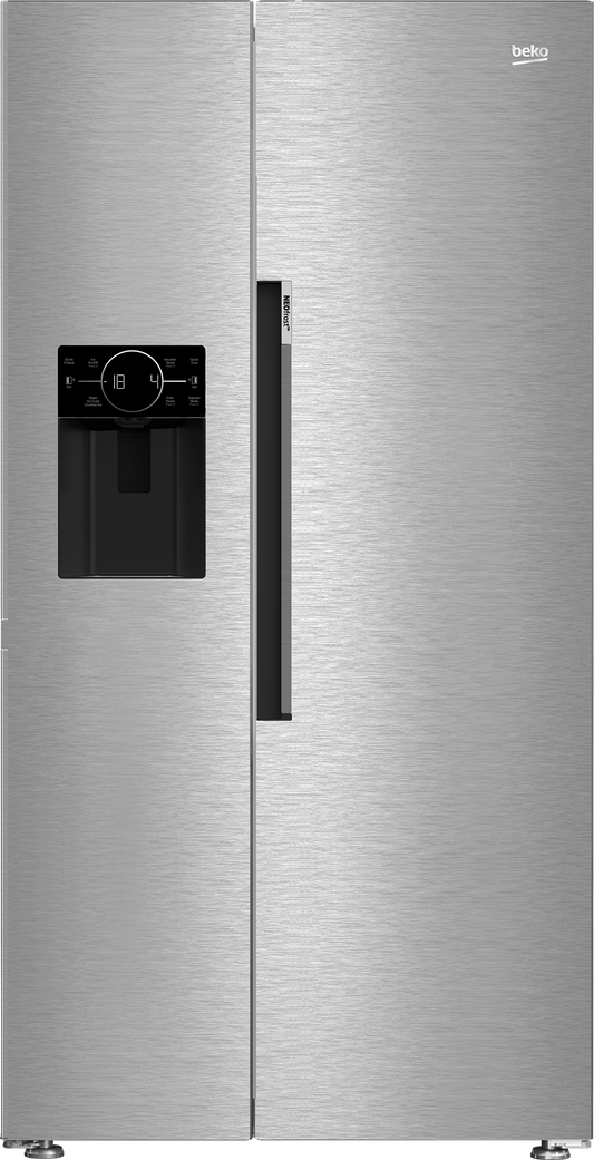 Beko 36 Inch Counter-Depth Side-by-Side Refrigerator - BFSB3612XSS