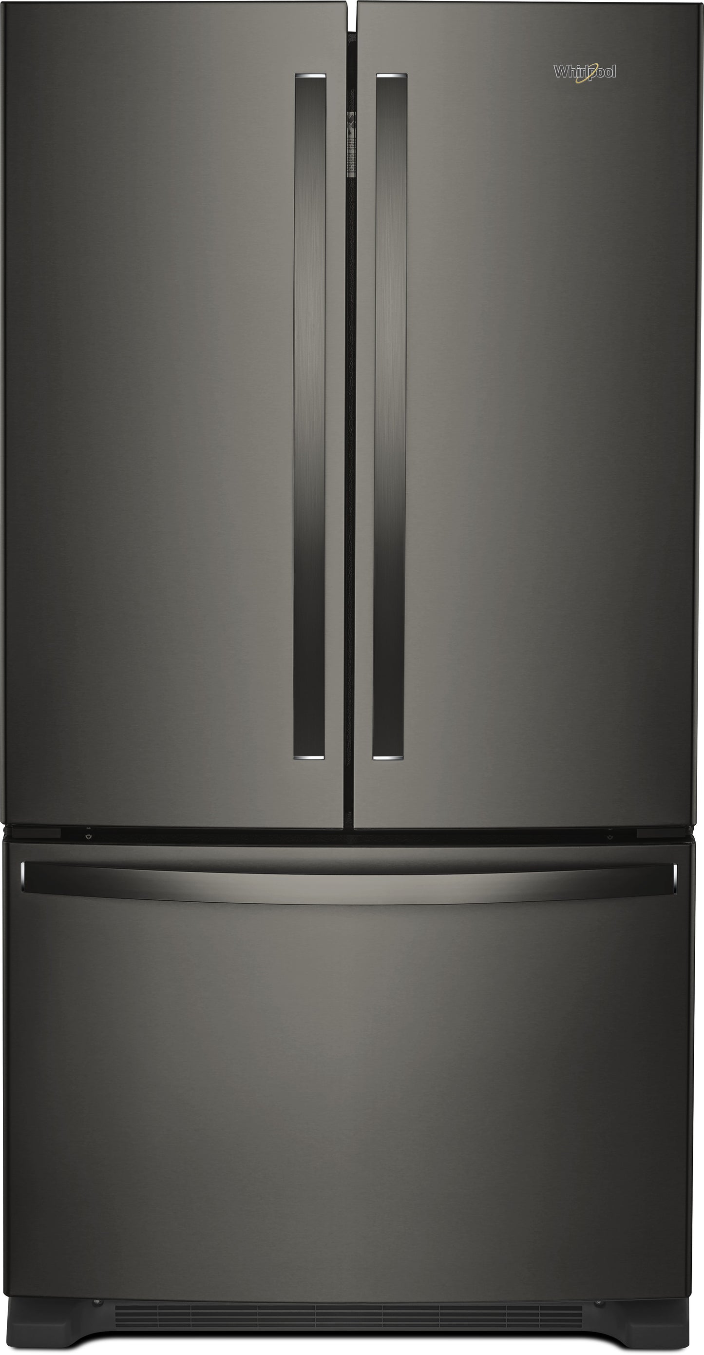 Whirlpool 36 Inch French Door Refrigerator, Black Stainless Steel - WRF535SWHV