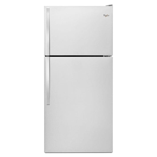 Whirlpool 30-inch W 18.2 cu. ft. Top Freezer Refrigerator in Stainless Steel - WRT318FZDM