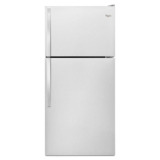 Whirlpool 30 Inch Top Freezer Refrigerator, 18.3 cu. ft., Monochromatic Stainless Steel - WRT148FZDM