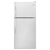 Whirlpool 30 Inch Top Freezer Refrigerator, 18.3 Cu. Ft., Monochromatic Stainless Steel - WRT148FZDM