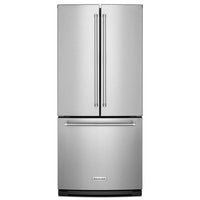 KitchenAid 30 Inch Freestanding French Door Refrigerator with 20 cu. ft. Capacity, Stainless Steel - KRFF300ESS