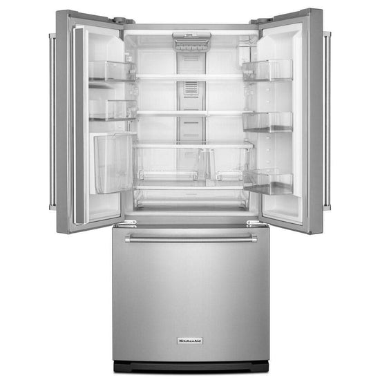 KitchenAid 30 Inch French Door Refrigerator, Stainless Steel - KRFF300ESS