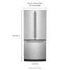 KitchenAid 30 Inch French Door Refrigerator, Stainless Steel - KRFF300ESS