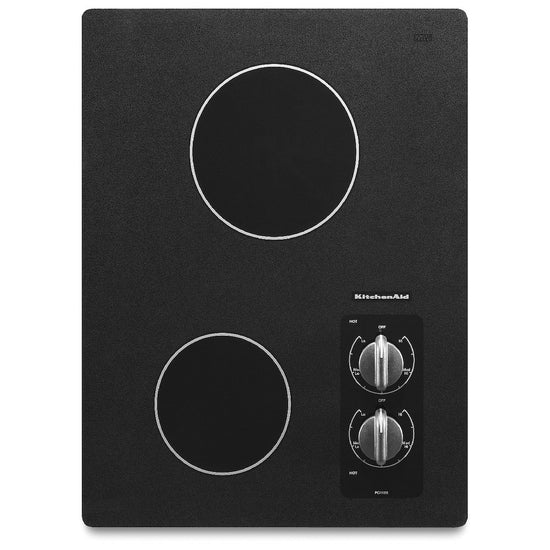 KitchenAid 15 Inch Compact Electric Cooktop - KECC056RBL
