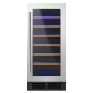 Whirlpool 15-inch W Undercounter Wine Fridge for 34 Bottles, Stainless Steel - WUW35X15DS