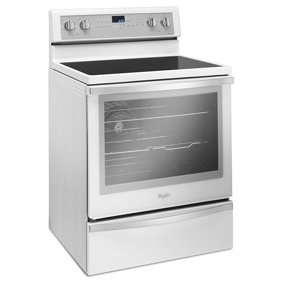 Whirlpool 30 Inch Electric Range with True Convection, White - YWFE745H0FH