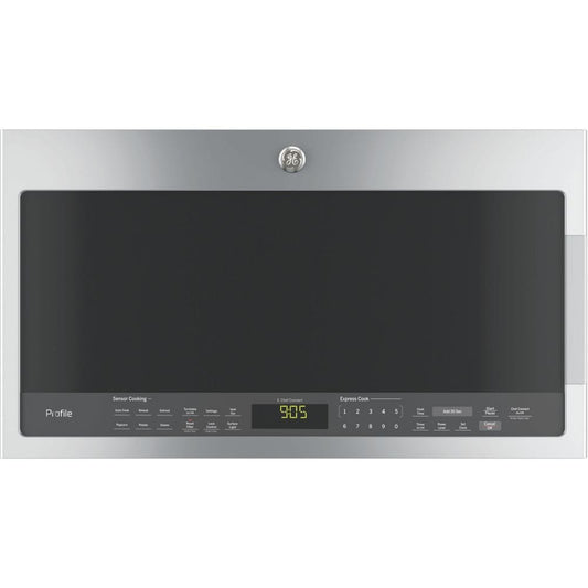 GE PROFILE 30-INCH OVER-THE-RANGE MICROWAVE, STAINLESS STEEL - PVM2188SJC