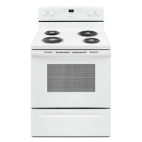 Amana 30 Inch Electric Freestanding Range with 4.8 cu. ft. Oven, White - YACR4303MFW