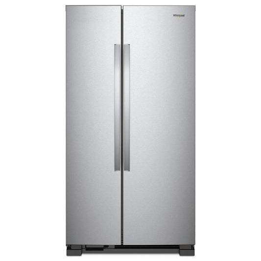 Whirlpool 33 Inch Side-by-Side Refrigerator, 22 cu. ft., Monochromatic Stainless Steel - WRS312SNHM