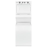Whirlpool Electric Stacked Laundry Center, White - YWET4027HW