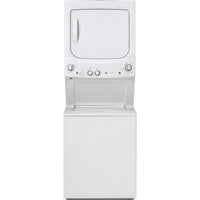 GE 24 Inch Unitized Stacked Washer and Dryer Laundry Centre, White - GUD24ESMMWW