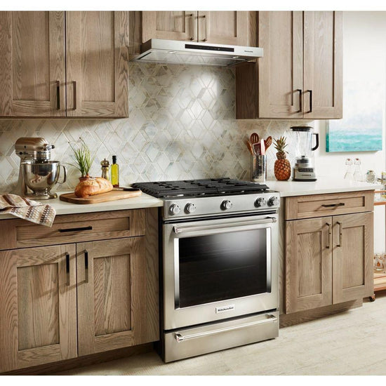 KitchenAid 30 Inch Low-Profile Under-Cabinet Range Hood - KVUB400GSS