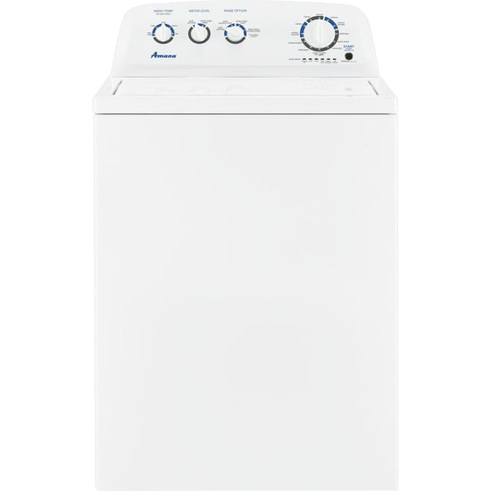 Amana 4.4 cu. ft. Top Load Washer with High-Efficiency Agitator, White - NTW4519JW