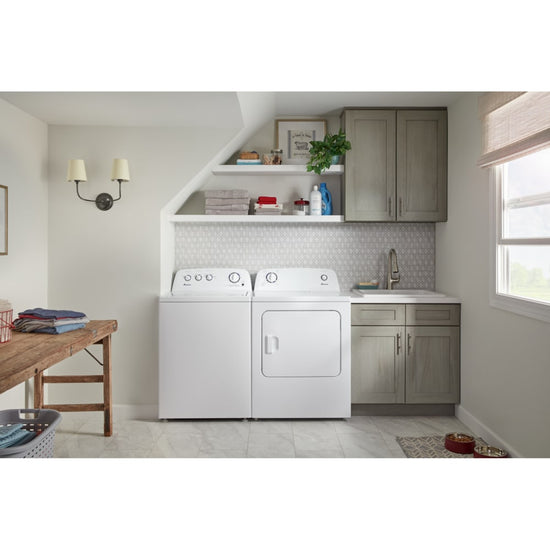 Amana 4.4 cu. ft. Top Load Washer with High-Efficiency Agitator, White - NTW4519JW