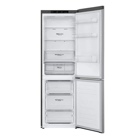LG 24 Inch Bottom Freezer Refrigerator, Counter Depth, Platinum Silver - LBNC12231V