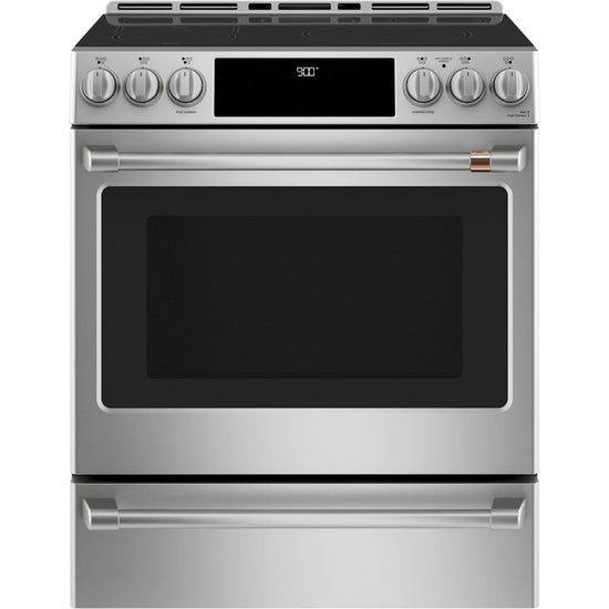 Café 30 Inch Slide-In Smart Induction Range with True Convection & Air Fry, Stainless Steel - CCHS900P2MS1