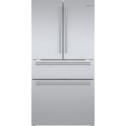 Bosch 36 Inch Counter-Depth 4-Door French Door Refrigerator, Stainless Steel - B36CL80SNS