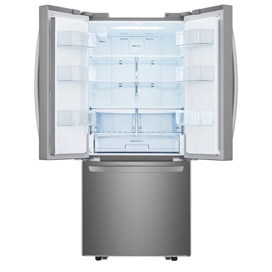LG 30 Inch French Door Refrigerator, 21.8 cu. ft., Stainless Steel - LRFNS2200S
