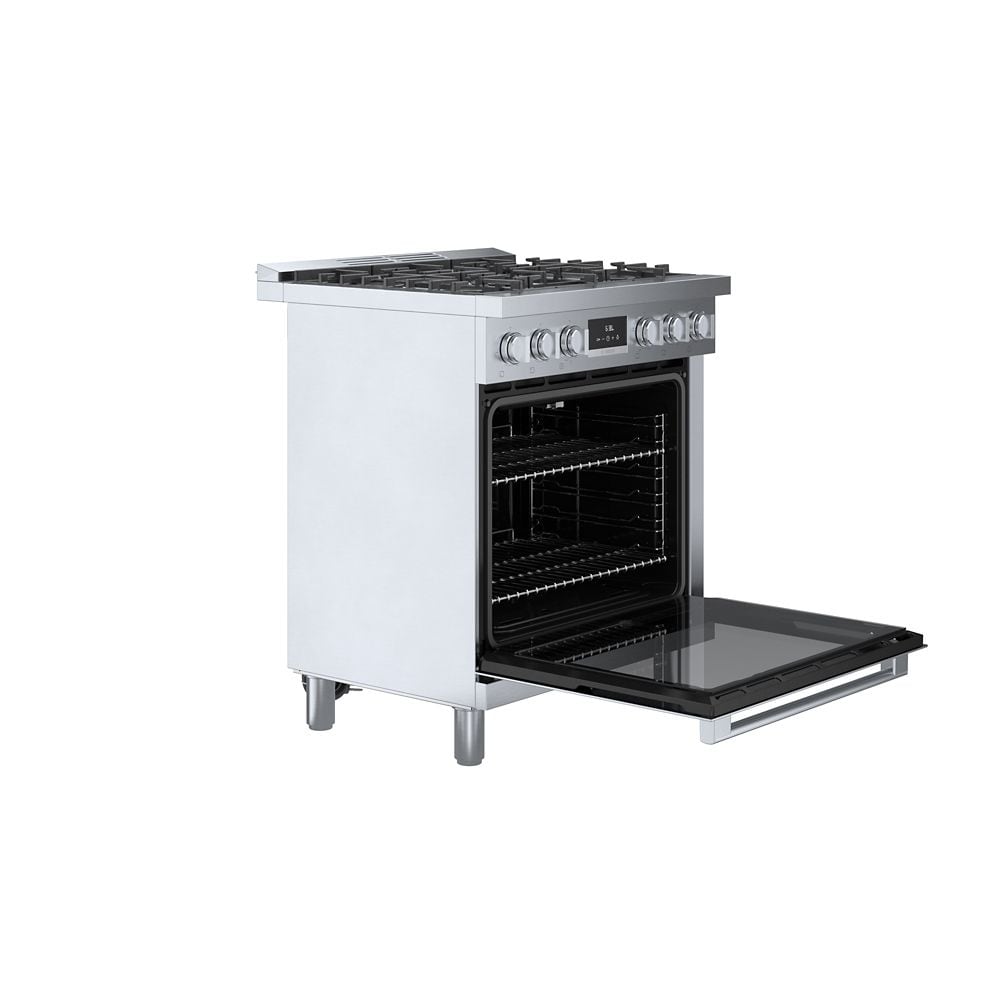 BOSCH 800 SERIES INDUSTRIAL STYLE FREE-STANDING DUAL FUEL RANGE, STAINLESS STEEL - HDS8055C