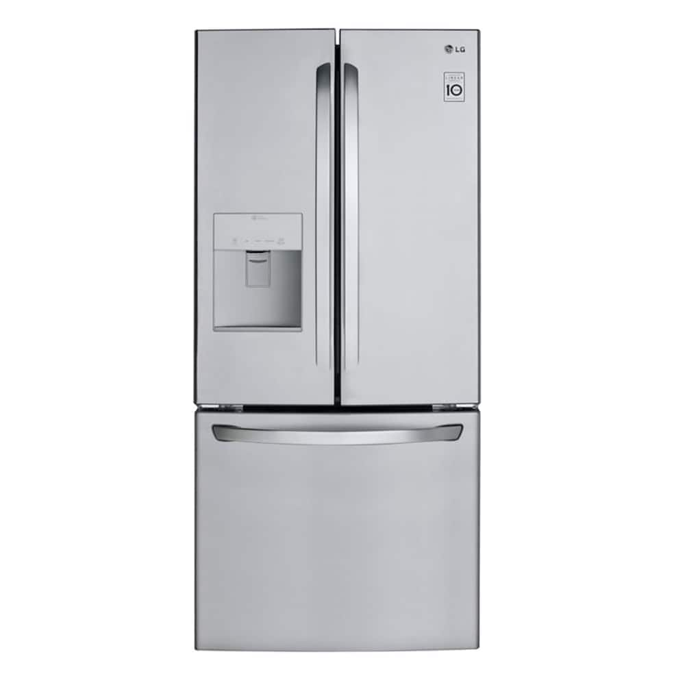 LG 30 IN. 21.8 CU. FT. SMUDGE-RESISTANT STAINLESS-STEEL FRENCH DOOR REFRIGERATOR - LRFWS2200S