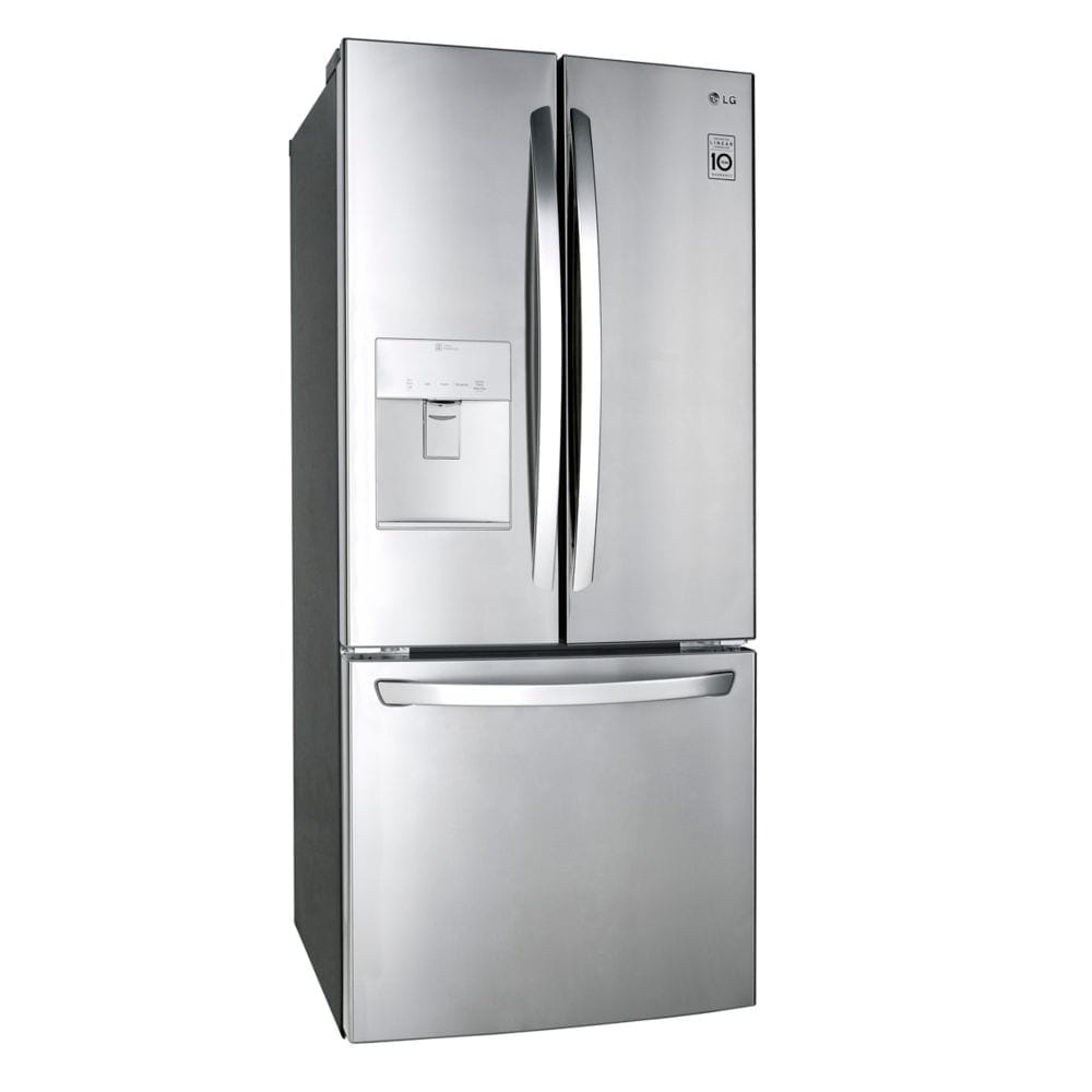 LG 30-Inch, 22 cu. ft. French Door Refrigerator with Water and Ice Dispenser - Stainless Steel - LRFWS2200S