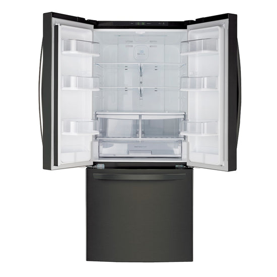 LG 30 Inch French Door Refrigerator, Black Stainless Steel - LRFNS2200D