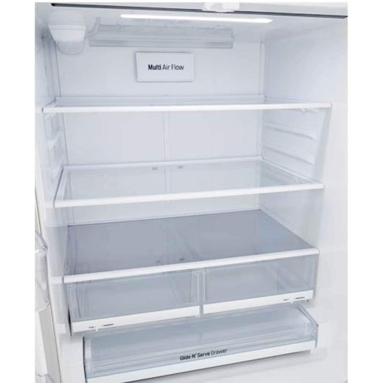 LG 30 Inch French Door Refrigerator, Black Stainless Steel - LRFNS2200D