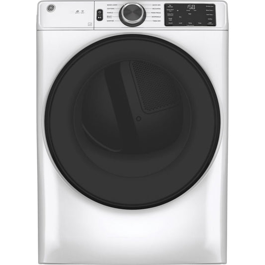 GE 28-Inch Front Load Electric Dryer, 7.8 cu. ft., White - GFD55ESMNWW