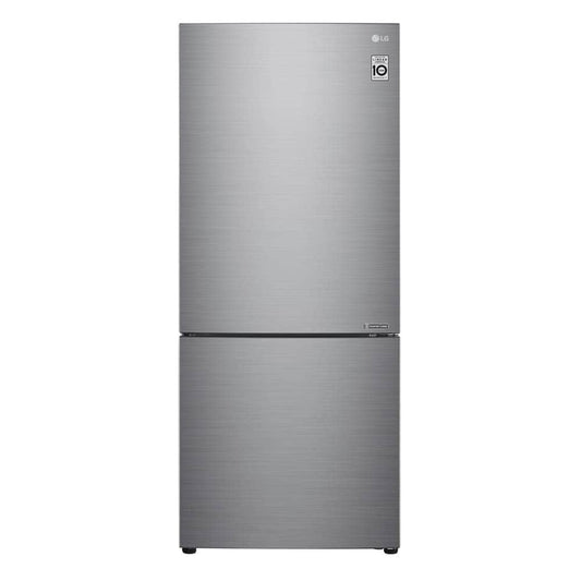 LG 28 Inch Counter Depth Bottom Freezer Refrigerator, 15 cu. ft., Platinum Silver - LBNC15251V