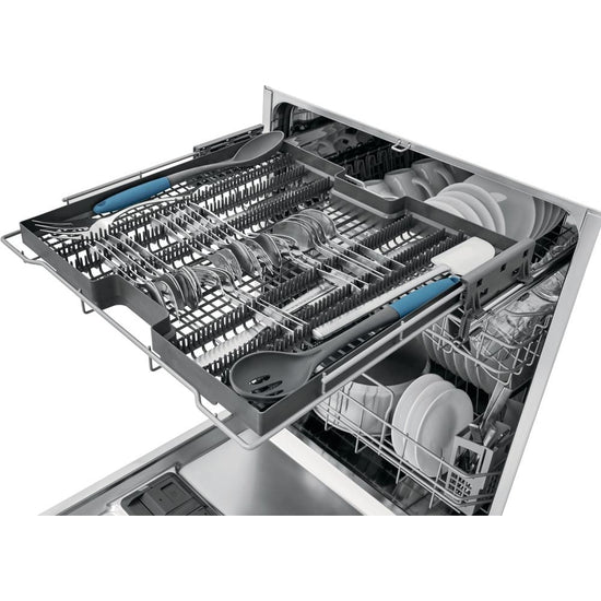 Frigidaire 24 Inch Top Control Dishwasher with BladeSpray Arm, Stainless Steel - FDSH4501AS