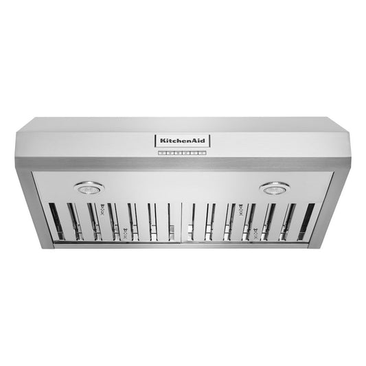 KitchenAid 30 Inch Under-Cabinet Range Hood, 585 CFM - KVUC600KSS