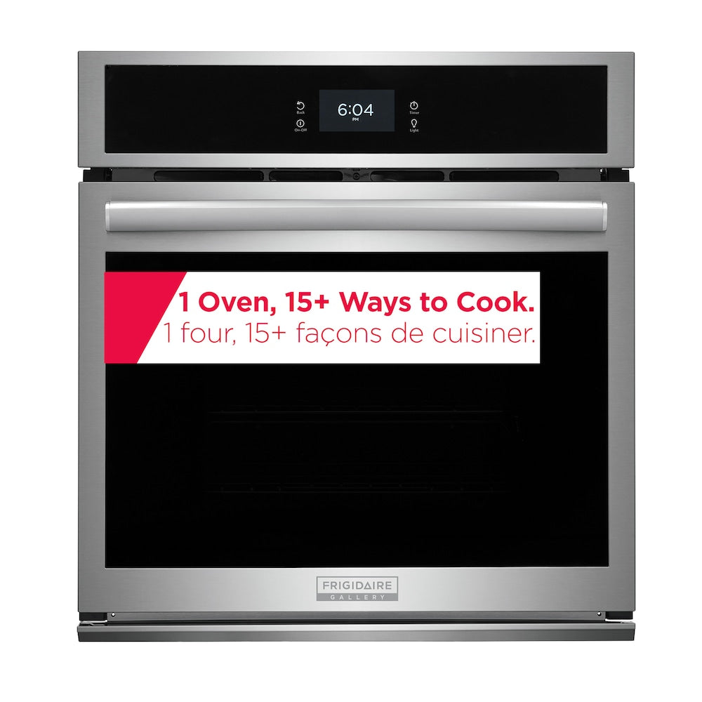 Frigidaire 27 Inch Electric Wall Oven with Total Convection, Stainless Steel - GCWS2767AF