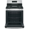 GE 30 Inch Freestanding Gas Range with Steam Clean - JCGBS66SEKSS