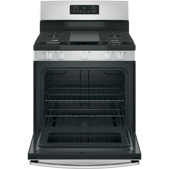 GE 30 Inch Freestanding Gas Range with Steam Clean - JCGBS66SEKSS