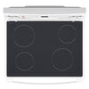 GE 30 Inch Freestanding Electric Range with 5.0 Cu. Ft. Capacity, White - JCBS630DKWW