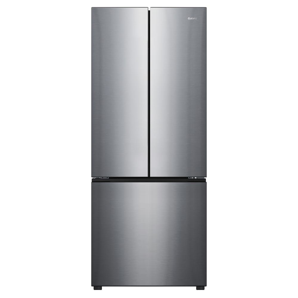 Galanz 29 Inch 16 cu.ft. French Door Refrigerator, Recessed Handle, Stainless Steel - GLR16FS2M08