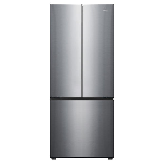 GALANZ 29 INCH 16 CU.FT. FRENCH DOOR REFRIGERATOR, RECESSED HANDLE, STAINLESS STEEL - GLR16FS2M08