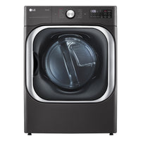 LG 9.0 cu. ft. Vented Smart Stackable Electric Dryer, Black Steel - DLEX8900B
