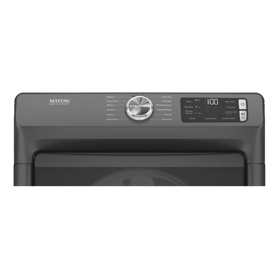 Maytag Front Load Electric Steam Dryer with Quick Dry Cycle, 7.3 cu. ft., Black - YMED6630MBK