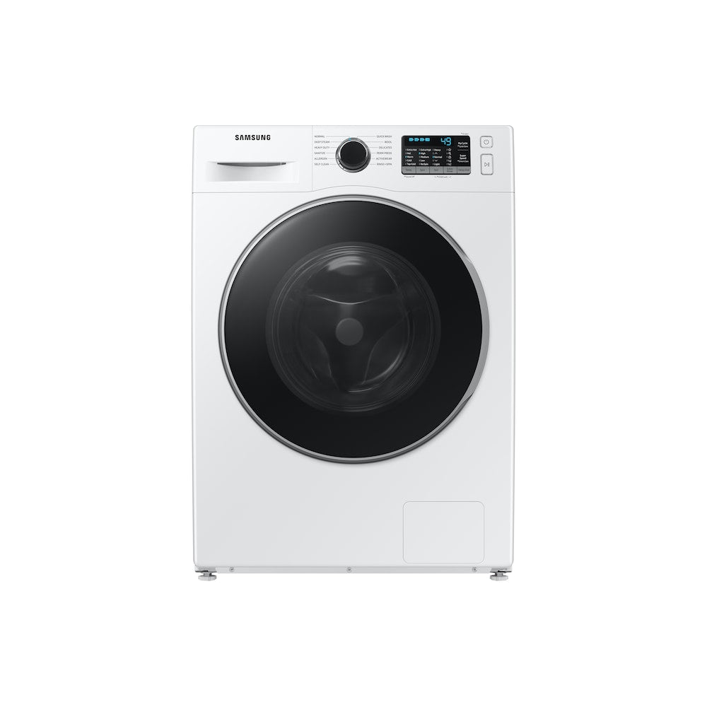 SAMSUNG 2.9 CU.FT. SMART FRONT LOAD WASHER WITH SUPER SPEED, STEAM WASH AI SMART DIAL IN WHITE - WW25B6800AW